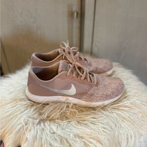 Nike Blush and Cream Athletic Shoes